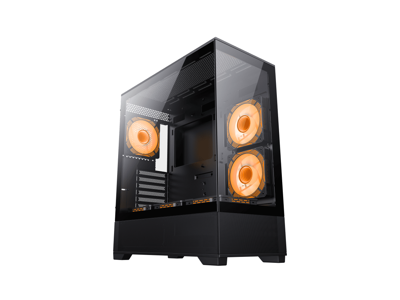 GameMax VistaAB Vista AB Mid Tower ATX PC Case with ARGB Fans