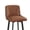 Brown-Faux Leather, variant on MultiHaven 29" Swivel Bar Stools Set of 2,Square Back&Metal Legs,Fabric Counter Height Chairs for Kitchen Island,Bar,Cafe-Black Grey
