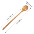 thumbnail image 4 of OUNONA 2PCS Wooden Cooking Spoons Set, Handle Mixing Utensils, Handmade Kitchen Tools for Home & Restaurant, 4 of 6