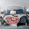 thumbnail image 5 of Yibo Funny Quote Dog Pickles Blanket Flannel Soft and Comfortable Anti-static Bed Sofa Blanket, 5 of 7