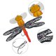 thumbnail image 2 of 5uds. Señuelo de pesca duro de 6g y 7,5 cm, libélula Topwater antiviento con anzuelo (4), 2 of 3
