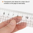 thumbnail image 5 of Uxcell 3pcs Straight Ruler 15cm Metric Clear Measuring Tool Checkered Design with Wavy Line, Light Pink, 5 of 6