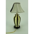 thumbnail image 2 of Things2Die4 Vertical Striped Small Ceramic Table Lamp with Tassel Shade Set of 2, 2 of 2