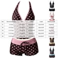 thumbnail image 4 of RFQWOVSR Girls Polka Dot Tankini 2 Piece Swimsuit Backless Boyshorts Summer Vacation Swimwear 15-16 Years, 4 of 5