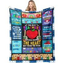 Teacher Appreciation Gifts, Teacher Blanket 60"x50", Teacher Gifts for Women Men, Birthday Gifts for Teacher Mentor, Back to School Gifts Ideas for Teachers Day Christmas, to My Teacher Throw Blanket