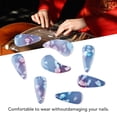 thumbnail image 4 of Cubias de Unas de Guzheng, Profesional de Trabajo Fino Apariencia Sin Problema 8pcs Delicados Selecciones de Dedos Fáciles de Limpiar para Reemplazo, 4 of 7
