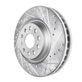 thumbnail image 3 of Detroit Axle - Front Brake Kit for Volkswagen Arteon CC Jetta GTI Golf R Audi A3 Quattro Q3 S3, 13.39" inch Drilled and Slotted Disc Brake Rotors Ceramic Brakes Pads Replacement, 3 of 7