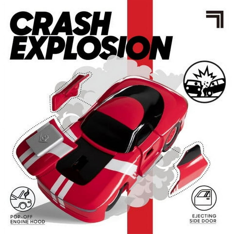 Sharper Image Body Shop RC Demolition Car 2 Pack - Blue/Red