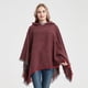 thumbnail image 4 of Chal con capucha a cuadros para mujer, manta, poncho, sudadera con capucha, chal con borlas, 4 of 6