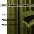 thumbnail image 3 of Amay Blackout Double Pinch Pleat Curtain Panel Dark Green 50"W x 180"L- 1Panel, 3 of 5