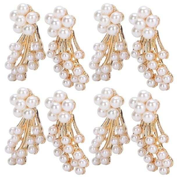 Flor De Diamantes De Imitación De Perlas, Elegante Ramo De Diamantes De Imitación Decorativos Encantador Exquisito Para La Fabricación De Accesorios Para El Cabello Para La ANGGREK EB1216
