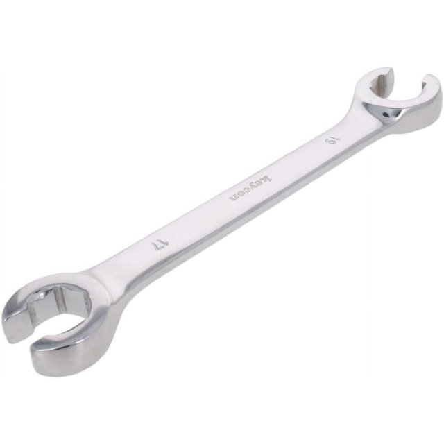 HUGFEGWE Clé à Écrou Évasé, 17 mm x 19 mm, Double Extrémité Ouverte Métrique, 2 Pcs CJB91-22287