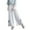 White, variant on Women's Vintage Loose Floral Embroidered Wide Leg Trousers Casual Nine Point Pants Lightweight, Breathable Unique Embroidery Versatile for Daily Wear Sizes