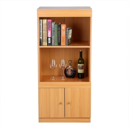 Used Furniture Virginia Dilwe 3-Tier Open Shelf Bookcase, Modern Wooden Filling Cabinet Files Storage Bookshelf Furniture with Door for Home and Office Use (21.65 x 16.54 x 47.24inch) ()
