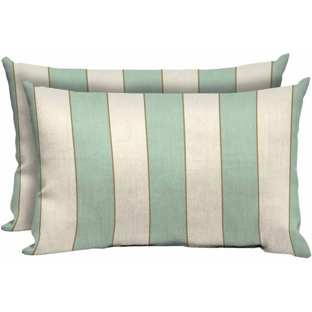 Better Homes and Gardens Outdoor Patio Lumbar Pillow, Set of Two