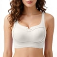 thumbnail image 2 of Jerdar Women's Plus Size Full Coverage Wireless Bras Supportive Wide Strap Comfort Bra for Sagging Breasts No Back Fat Minimizer Bra 95, 2 of 6