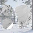 thumbnail image 4 of Unique Bargains 1 Pc Neck Gaiter Ice Silk Solid Color Scarf Mask Bandana Light Gray, 4 of 5