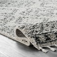 thumbnail image 6 of nuLOOM Vasiliki Moroccan Shag Tasseled Area Rug, 8' x 11', Off-White, 6 of 9