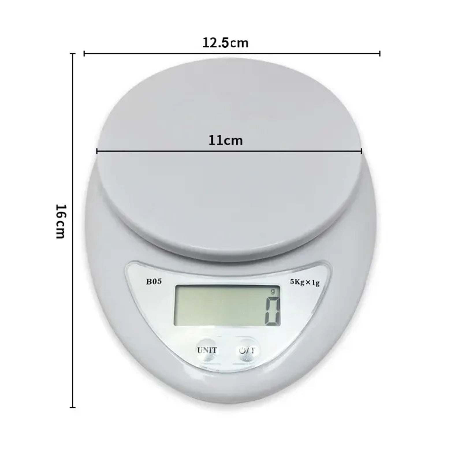 1pc 5kg LED Portable Digital Scale Scales Food Balance Measuring Weight Kitchen Electronic Scales Small Scale Weighing in Grams
