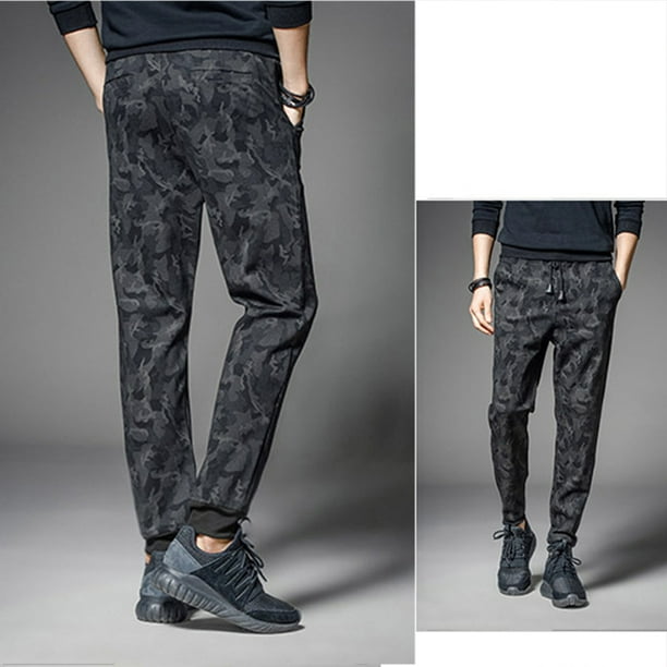 Men Fashion Casual Ninth Pants for Sports Camouflage XXL