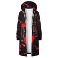 thumbnail image 5 of HONHUZH Winter Clearance Coats for Women Plus Size Long Jacket Popular Sweater Plush Insert Bag Hooded Zipper Windbreaker Coat, 5 of 5