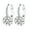 White, variant on Women Round Cubic Zirconia Inlaid Stud Earrings Wedding Engagement Jewelry Gift Silver Electroplated Copper, Cubic