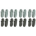 thumbnail image 1 of Paquete de 8 calcetines invisibles de algodón antideslizantes con cojín informal para hombre con silicona, calcetines cómodos, 1 of 5