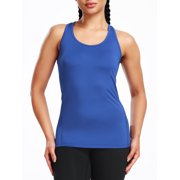 NELEUS Womens Tight Fitting Base Layer Dry Fit Tank Top 3 Pack,Black+Blue+White,US Size L