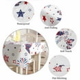 thumbnail image 6 of 4th of July Tablecloth Rectangle Table Cloth 60x84 , Waterproof Tablecloth Outdoor Table Cloth, Butterfly Star Blue Red Fireworks Independence Day Washable Table Cover for Kitchen Dining Party, 6 of 8
