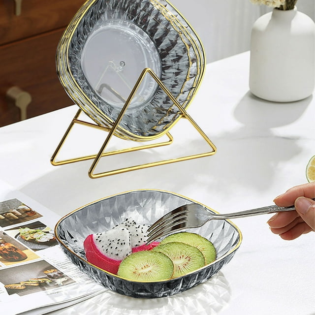 LSLJS Household Spit Bones Plates Dining Table Garbage Bones Plates for Fruit Snacks Dried Fruit Snack Plates Lights Luxurys Desktop Small Dishs Plates Kitchen Utensils & Gadgets