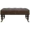 thumbnail image 2 of Lesuto Buffalo Leather Ottoman - Modern, leather, 2 of 11