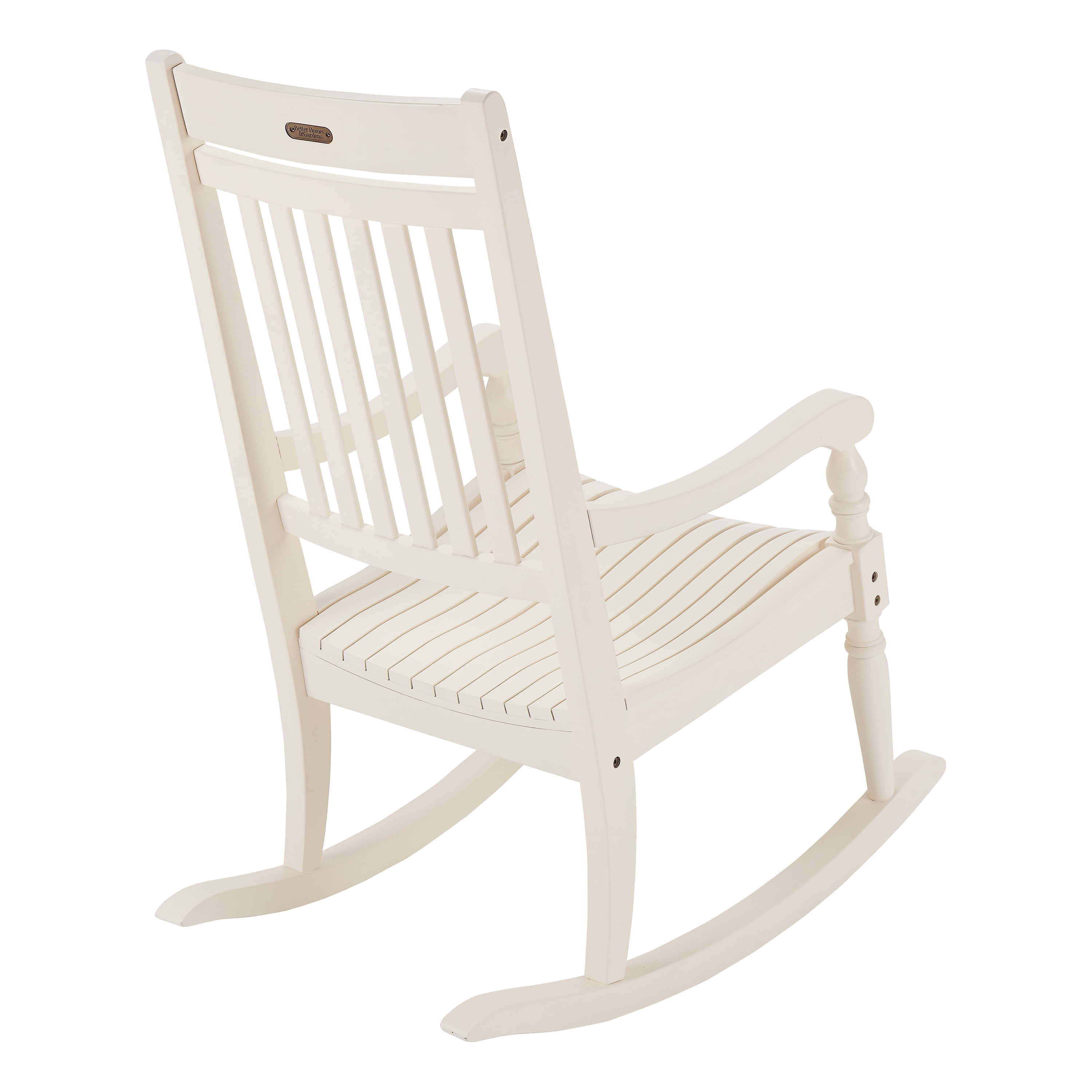 better homes  gardens ridgely slat back mahogany rocking chair white