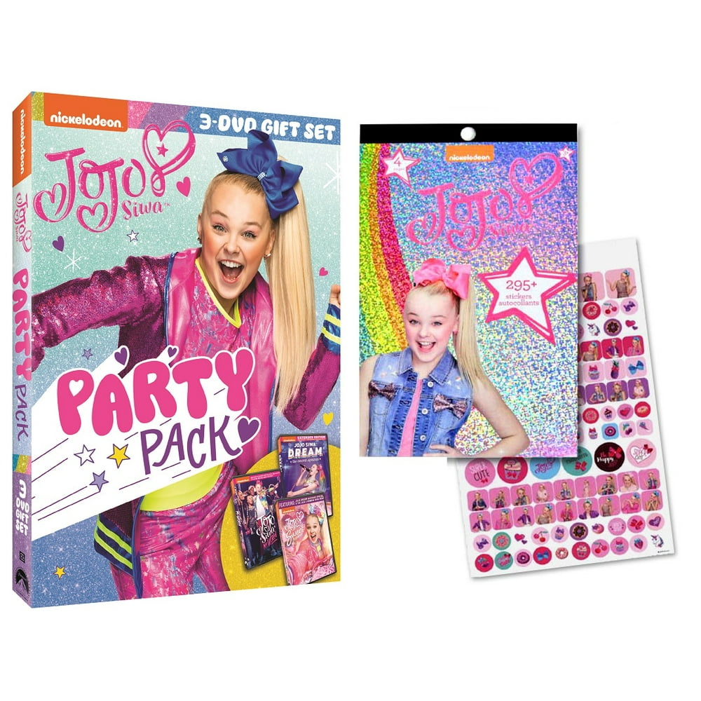 JoJo Siwa: Party Pack (Walmart Exclusive) (DVD + Sticker Book