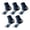 Blue, variant on 5 Pack Men's Sports Socks Shock Cushioned Warm Anti-Odor Breathable Sweat-Wicking Elastic Medium Tube Socks For Outdoor Sports Black,One Size