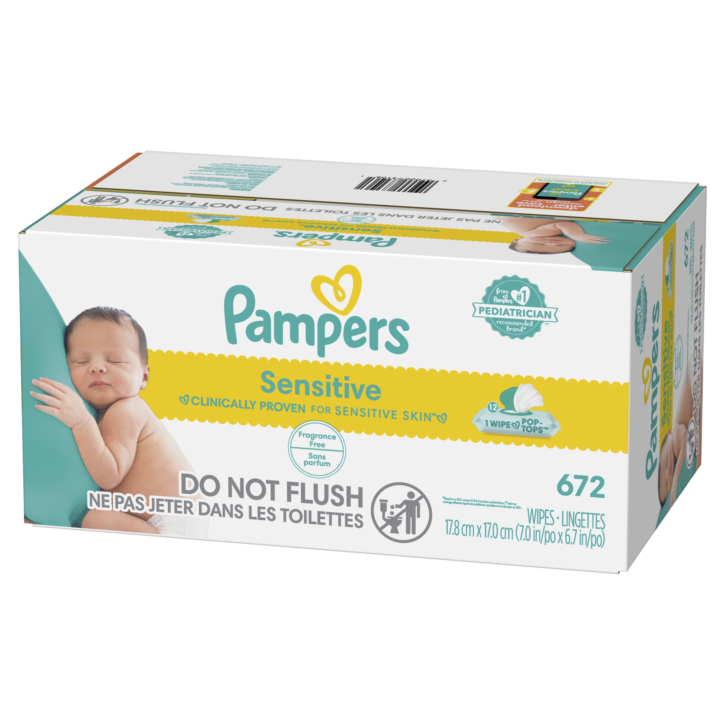 Pampers Sensitive Baby Wipes (Choose Your Count) - 3