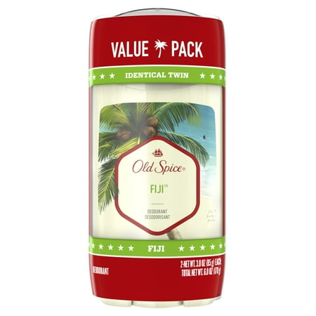 Old Spice Deodorant for Men Fiji with Palm Tree, 3 oz (Pack of 2)