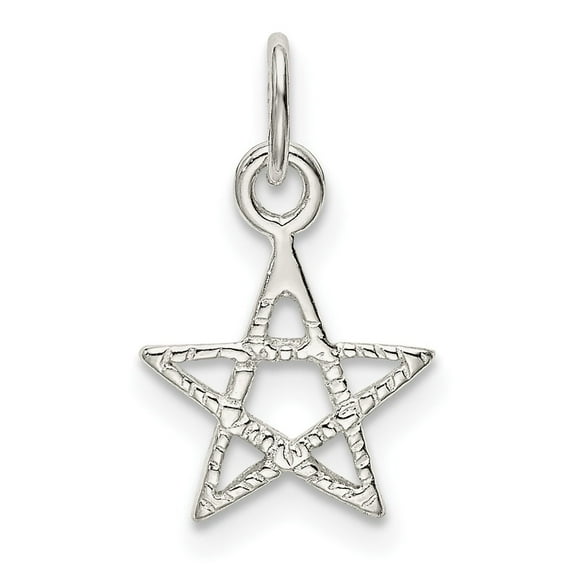 Diamond2Deal 925 Sterling Silver Star Charm Pendant for Women