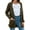 Green, variant on Mengpipi Women's Cardigan Sweater Loose Long Sleeve Open Front Knit Coat with Pockets, Black-L(12-14)