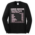 thumbnail image 2 of Wild Bobby Breast Cancer Survivor Nutrition Facts Breast Cancer Awareness Men Long Sleeve Shirt, Black, Small, 2 of 6