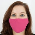 thumbnail image 2 of BalsaCircle 5 Fuchsia Breathable Earloop Cotton Face Masks 2 Layers Protective Covers Pollution Germs Protection Gear, 2 of 6