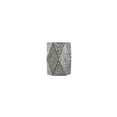 thumbnail image 5 of Hexagon Pedestal Stool - Black & White Accent - 16x14x18 - Linear Design Capiz Inlay - Foyer Decor, 5 of 10