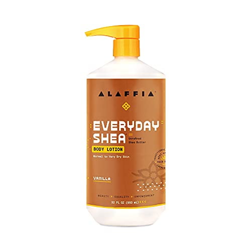 Alaffia EveryDay Shea Body Lotion Normal to Very Dry Skin, Moisturizing Support for Hydrated