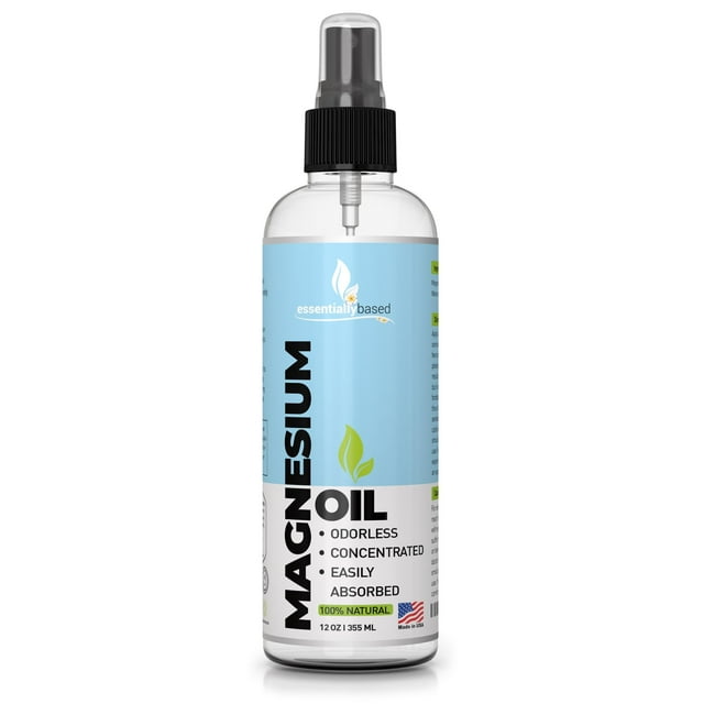 Spray de aceite de magnesio a base de esencia extra fuerte, 355 ml