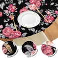 thumbnail image 4 of Round Fitted Tablecloth with Elastic Edges Fits 36"-44" Round Tables Pioneer Colorful Floral Waterproof Table Cover Washable Indoor and Outdoor for Party Kitchen Dinner Banquet Patio Picnic, 4 of 7