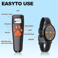 thumbnail image 3 of Collar de adiestramiento eléctrico recargable para perros, con alcance remoto de 305 metros, incluye pitido, vibración y descarga eléctrica, 3 of 13