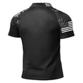 thumbnail image 3 of GrmtClth 1776 2026 Usa Camo Raglan Polo Shirt for Men Independence Day American Flag Print Work Top Collared Comfy Short Sleeve Button Golf Polos Dark Gray XL, 3 of 5