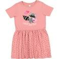 thumbnail image 3 of Inktastic Stealin' Your Heart Cute Raccoon Girls Toddler Dress, 3 of 5