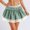 Green-01, variant on Summer Dress for Women Plaid Printed Mini Skirt Fresh A Line Elastic Waist Flowy Casual Daily Outfit Bottom