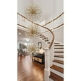 thumbnail image 3 of Elegant Lighting Vera 25.5" Modern Metal/Crystal Chandelier in Satin Gold/Clear, 3 of 10