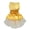 Champagne, variant on Mightlink Pet Dress Shiny Rhinestone Stand Collar Soft Comfortable Eye-catching Shirring Princess See-through Mesh Bow-knot Decor Pet Wedding Dress Dog Clothing